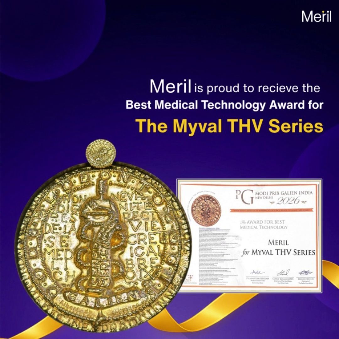 Meril's Myval THV Series wins Best Medical Technology Award at Modi Prix Galien India 2026