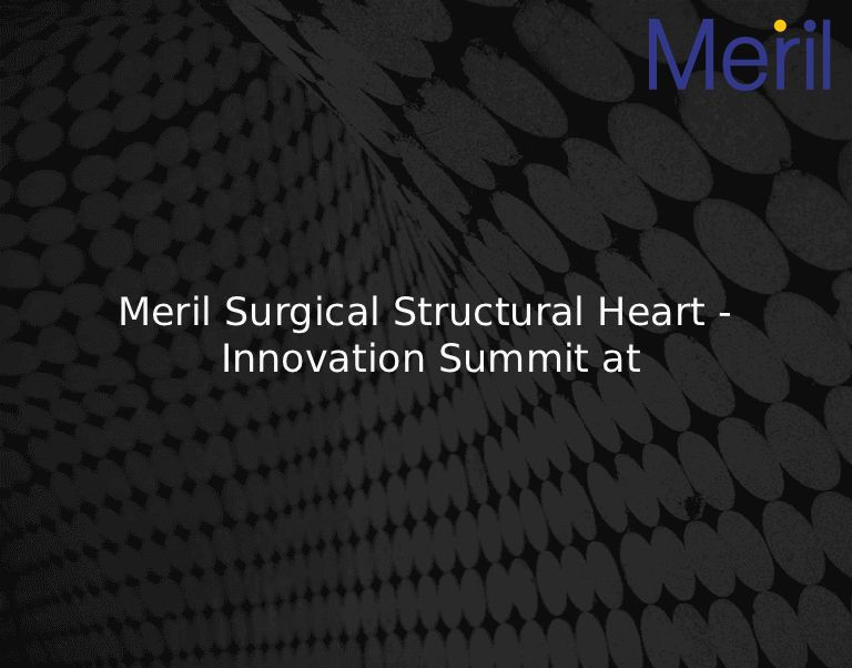Meril Surgical Structural Heart - Innovation Summit